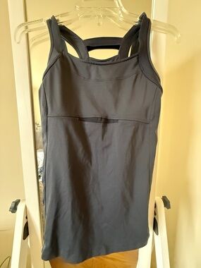 Athleta Charcoal Gray Racerback Tank Top